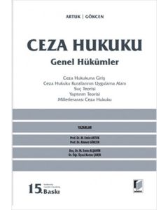Ceza Hukuku Genel Hükümler (Ciltli)