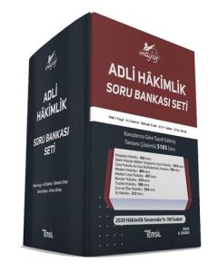 İmtiyaz Adli Hakimlik Soru Bankası Seti