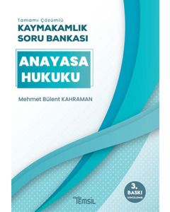 Anayasa Hukuku Tamamı Çözümlü Kaymakamlık Soru Bankası