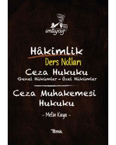 İmtiyaz Hakimlik Ceza Hukuku - Ceza Muhakemesi Hukuku Ders Notları