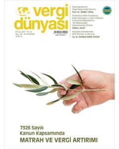 Vergi Dünyası Dergisi Sayı:481 Eylül 2021