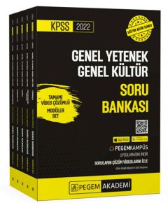 2022 KPSS Genel Yetenek Genel Kültür Tamamı Video Çözümlü Soru Bankası Modüler Set - 5 Kitap Takım
