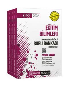 2022 KPSS Eğitim Bilimleri Tamamı Video Çözümlü Soru Bankası Modüler Set - 6 Kitap Takım
