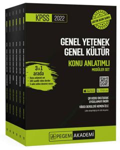 2022 KPSS Lisans Mezunları İçin Genel Yetenek Genel Kültür Konu Anlatımlı Modüler Set (6 Kitap Takım) 