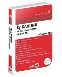 İş Kanunu ve Çalışma Yaşamı Kanunları Ağustos 2021  (Cep Boy)