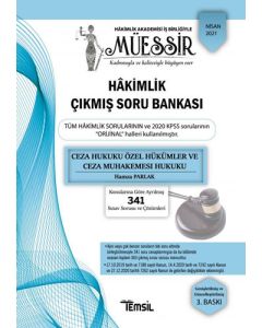 Müessir - Ceza Hukuku Özel Hükümler ve Ceza Muhakemesi Hukuku Hakimlik Çıkmış Soru Bankası