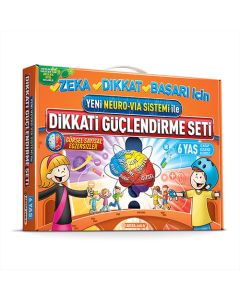 Yeni Neuro-Via Sistemi ile Dikkati Güçlendirme Seti 6 Yaş (3 Kitap)