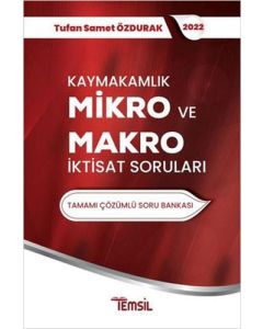 Kaymakamlık Mikro ve Makro İktisat Sorunları - Tamamı Çözümlü Soru Bankası