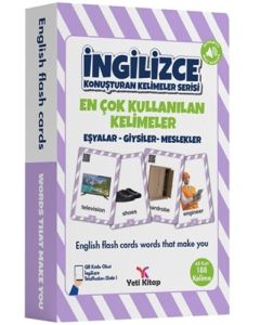 İngilizce Konuşturan Kelimeler Serisi - Eşyalar-Giysiler-Meslekler - En Çok Kullanılan Kelimeler