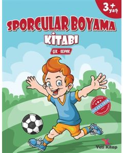 3+ Yaş Sporcular Boyama Kitabı 