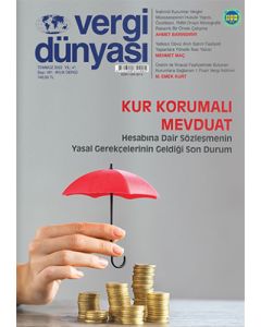Vergi Dünyası Dergisi Sayı: 491 Temmuz 2022