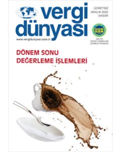 Vergi Dünyası Dergisi Sayı: 496 Aralık 2022