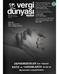 Vergi Dünyası Dergisi Sayı: 499 Mart 2023
