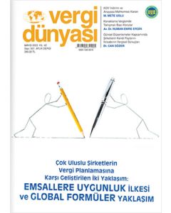 Vergi Dünyası Dergisi Sayı: 501 Mayıs 2023