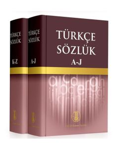 Türkçe Sözlük (A - J / K - Z) 2 Cilt Takım (Ciltli)
