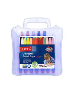 Lets 24 Renk Pastel Boya Plastik Çantalı