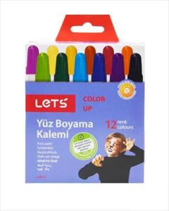 Lets 12 Renk Çevirmeli Yüz Boyama Kalemi
