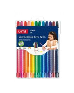 Lets 12 Renk Çevirmeli Mum Boya