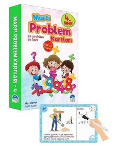 4. Sınıf Problem Kartları - Yaz Sil Kalemli