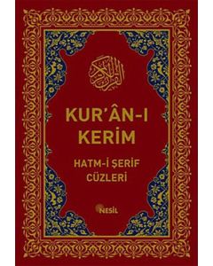 Kur’an-Kerim Hatm-i Şerif Cüzleri (Kutulu)