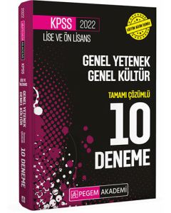 2022 KPSS Lise ve Ön Lisans Genel Yetenek Genel Kültür Tamamı Çözümlü 10 Deneme