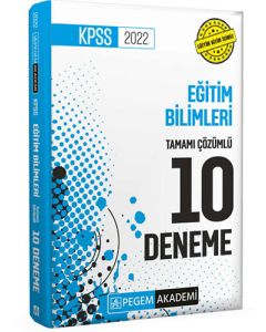 2022 KPSS Eğitim Bilimleri Tamamı Çözümlü 10 Deneme