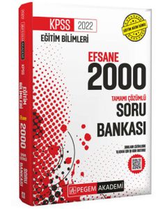 2022 KPSS Eğitim Bilimleri Çözümlü Efsane 2000 Soru Bankası
