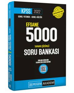 2022 KPSS Genel Yetenek Genel Kültür Efsane 5000 Soru Bankası