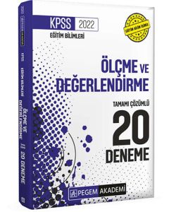 2022 KPSS Eğitim Bilimleri Ölçme ve Değerlendirme Tamamı Çözümlü 20 Deneme