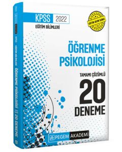 2022 KPSS Eğitim Bilimleri Öğrenme Psikolojisi Tamamı Çözümlü 20 Deneme