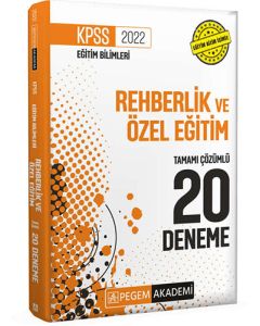 2022 KPSS Eğitim Bilimleri Rehberlik ve Özel Eğitim Tamamı Çözümlü 20 Deneme