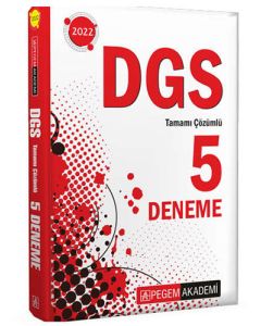 2022 DGS Tamamı Çözümlü 5 Deneme