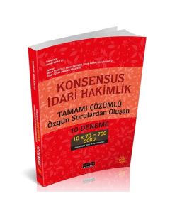 Konsensus İdari Hakimlik Tamamı Çözümlü 10 Deneme (10 Fasikül)