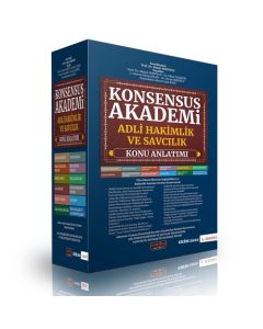 Konsensus Akademi Adli Hakimlik ve Savcılık - Konu Anlatımı