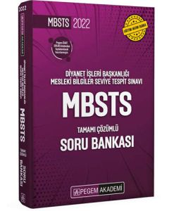 2022 Diyanet İşleri Başkanlığı Mesleki Bilgiler Seviye Tespit Sınavı MBSTS Tamamı Çözümlü Soru Bankası