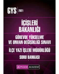 2021 GYS İçişleri Bakanlığı Görevde Yükselme ve Unvan Değişikliği İlçe Yazı İşleri Müdürlüğü Soru Bankası
