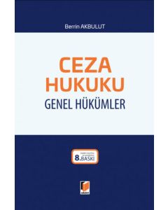 Ceza Hukuku Genel Hükümler (Ciltli)