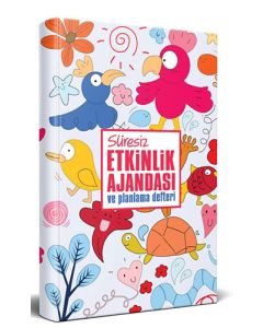 Süresiz Etkinlik Ajandası ve Planlama Defteri - Neşeli Hayvanlar