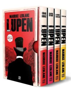 Arsen Lüpen Kutulu Kırmızı Set - 4 Kitap Takım