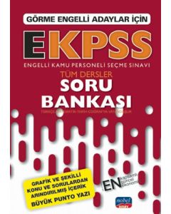 Görme Engelli Adaylar İçin E-KPSS Tüm Dersler Soru Bankası