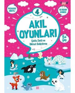 Akıl Oyunları 4 - Çoklu Zeka ve Dikkat Geliştirme 5+ (Yaş)