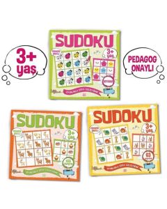 Çocuklar İçin Sudoku Seti (3+ Yaş) - 3 Kitap Takım