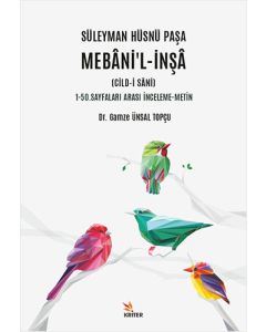 Süleyman Hüsnü Paşa Mebani’l-İnşa (Cild-i Sani)