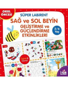 Sağ ve Sol Beyin Geliştirme ve Güçlendirme Etkinlikleri - Süper Labirent
