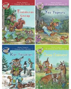 Afacan Tavşan'la Ormanda Dört Mevsim - 4 Kitap Takım