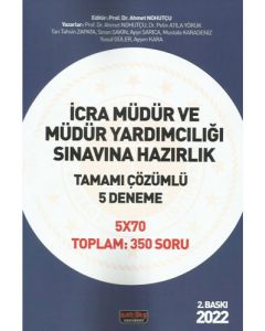 İcra Müdür ve Müdür Yardımcılığı Sınavına Hazırlık Tamamı Çözümlü 5 Deneme