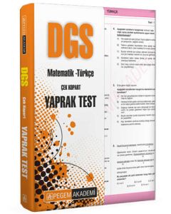 2022 DGS Matematik-Türkçe Çek Kopar Yaprak Test