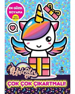 I Love Unicorn En Güzel Boyama - Çok Çok Çıkartmalı!