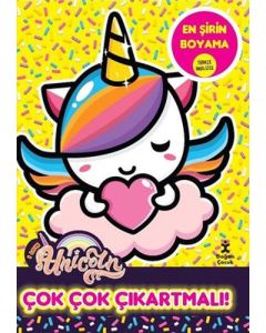 I Love Unicorn En Şirin Boyama - Çok Çok Çıkartmalı!