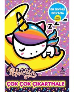 I Love Unicorn En Sevimli Boyama - Çok Çok Çıkartmalı!
